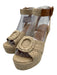 Castaner Shoe Size 37 Beige textile upper Woven Ankle Buckle Sandal Espadrille Beige / 37