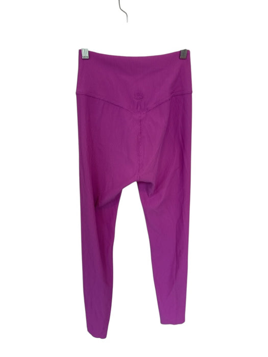 Beyond Yoga Size M Purple Polyamide Blend High Waist Ribbed Athletic Leggings Purple / M