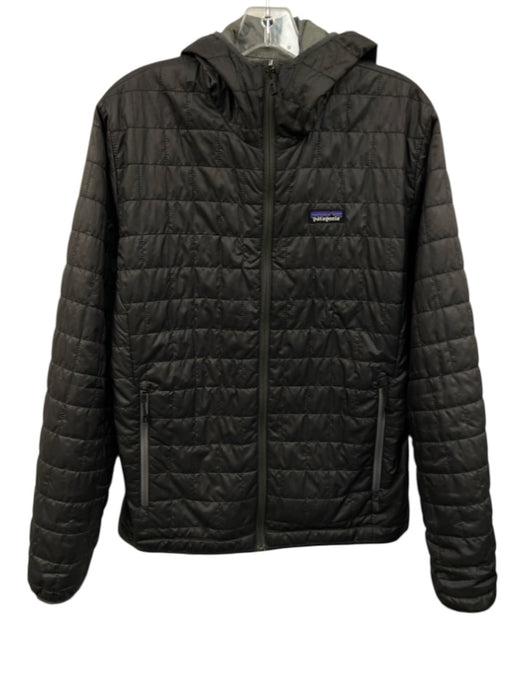 Patagonia Size M Gray Polyester Zip Pockets Zip Up Men's Jacket Gray / M