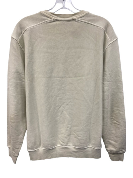 Frame Size S Cream Cotton Distressed Men's Sweater Cream / S