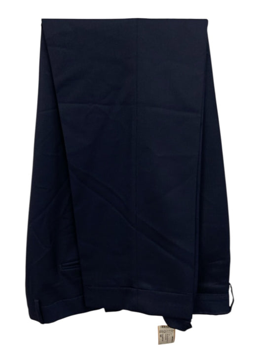 Ermenegildo Zegna Navy Blue Wool Grid 2 Button Men's Suit Navy Blue / 56R