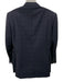 Canali Navy Blue Wool Plaid 2 Button Men's Suit Navy Blue / 54