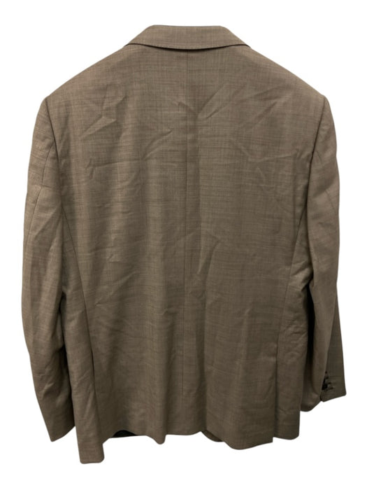 Zegna Tan Wool Solid 2 Button Men's Suit Tan / 54R
