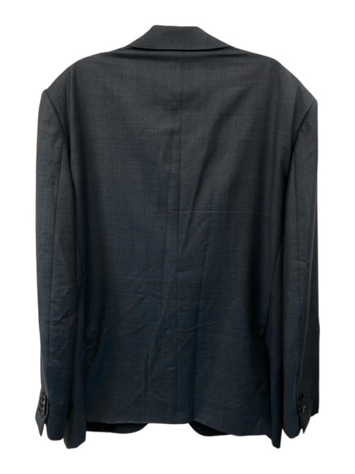 Zegna Blue Wool Solid 2 Button Men's Suit Blue / 56