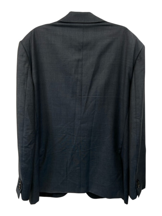 Zegna Blue Wool Solid 2 Button Men's Suit Blue / 56