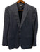 Zegna Blue Wool Plaid 2 Button Men's Suit Blue / 56