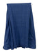 Isaia Blue Wool Plaid 2 Button Men's Suit Blue / 56R