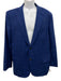 Isaia Blue Wool Plaid 2 Button Men's Suit Blue / 56R