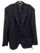 Zegna Navy Blue Cashmere Solid 2 Button Men's Blazer Navy Blue / 56R