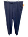 Ermenegildo Zegna Size 40 Navy Blue Wool Striped Men's Pants Navy Blue / 40