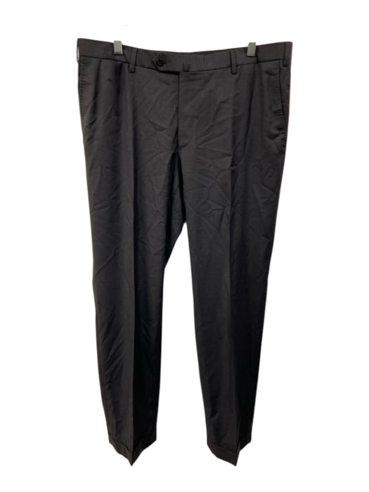 Isaia Size 38 Dark Gray Wool Solid Men's Pants Dark Gray / 38