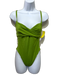 Monday Swimwear Size M Green Recycled Nylon Spaghetti Strap Back Tie Swimsuit Green / M