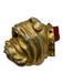 Christopher Ross Red & Gold Snakeskin Buckle Gold Tone Buckle Bulldog Belts Red & Gold / M