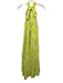 Rhode Size XS Chartreuse & White Cotton Sleeveless Abstract Print Dress Chartreuse & White / XS