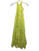 Rhode Size XS Chartreuse & White Cotton Sleeveless Abstract Print Dress Chartreuse & White / XS