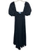 Hill House Size XS Black Recycled Polyester Short Balloon Sleeve Texture Dress Black / XS