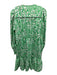 ME + EM Size 10 Green, Blue & Multi Polyester Long Balloon Sleeve Floral Dress Green, Blue & Multi / 10