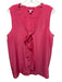 Lilly Pulitzer Size XL Salmon Pink Silk Sleeveless Gold Button Detail Tie Top Salmon Pink / XL