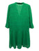ME + EM Size 10 Kelly Green Viscose Blend 1/2 Flutter Sleeve Lace V Neck Dress Kelly Green / 10