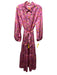Ann Mashburn Size XL Pink, Yellow & Multi Print Polyester Floral Dress Pink, Yellow & Multi Print / XL