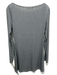 Reformation Size Small Gray & Black Tencel Long Sleeve Geo Print Wide Neck Dress Gray & Black / Small