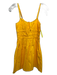 Faithful The Brand Size 4 Marigold Yellow Cotton Spaghetti Strap Above knee Top Marigold Yellow / 4