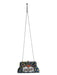 Sarah's Bag Blue & Multi Canvas Beaded stars Kiss Lock Cross Body Bag Blue & Multi / S