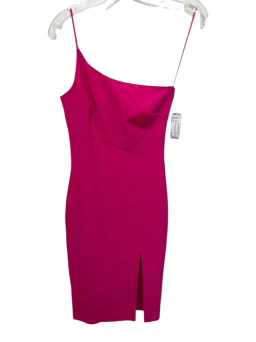 Likely Size 2 Pink Polyester & Rayon Sleeveless One Shoulder Above knee Dress Pink / 2
