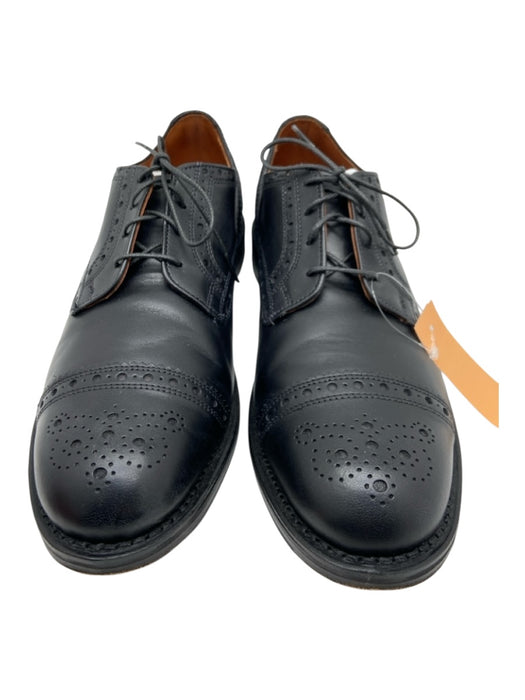 Allen Edmonds Shoe Size 10 Black Leather preforated Low Top Men's Shoes Black / 10