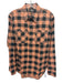 RRL Size M Orange & Black Cotton Plaid Button up Men's Long Sleeve Shirt Orange & Black / M
