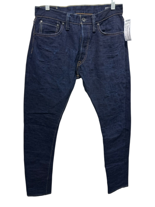 Samurai Jeans Size 31 Dark Wash Cotton Solid Slim Jean Men's Pants Dark Wash / 31