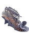Zimmermann Shoe Size 39 Light Purple Patent Leather Strappy Ankle Tie Wedges Light Purple / 39