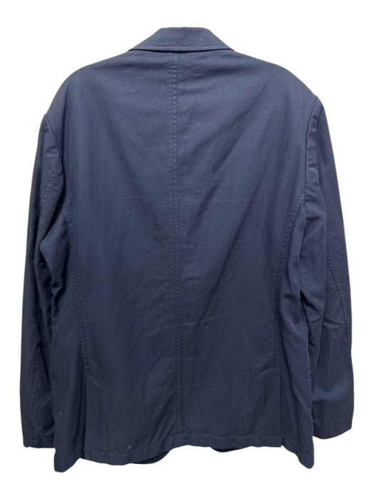Bugatchi Navy Blue Cotton 3 button Men's Blazer Navy Blue / XL