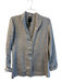 Eileen Fisher Size S Gray Linen Long Sleeve Collar Side Pockets Blazer Gray / S