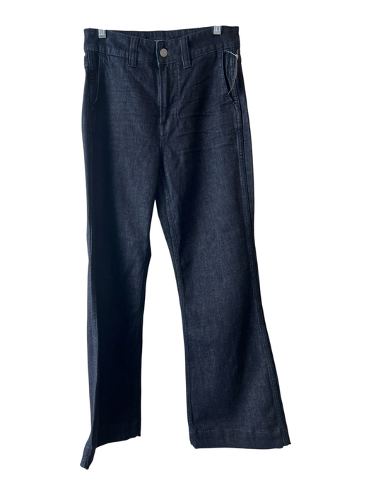 J. Crew Size 26 Dark Blue Cotton Blend High Rise Zip Fly Side Pockets Jeans Dark Blue / 26