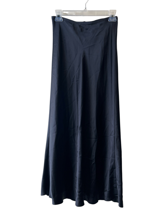 Beautiful People Size P Black Silk Elastic Waist solid color Slip Skirt Black / P
