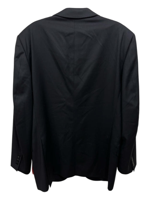 Zegna Black Wool Solid notched 2 Button Men's Blazer Black / 50