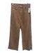 Veronica Beard Size 28 Brown Cotton Denim Pocket Wide Leg Raw Hem Jeans Brown / 28