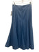 Tuckernuck Size 4 Blue Faux Leather High Rise Paneled Maxi Skirt Blue / 4