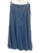 Tuckernuck Size 4 Blue Faux Leather High Rise Paneled Maxi Skirt Blue / 4
