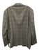 Facconable Gray & Baby Blue Wool Blend Plaid 2 Button Men's Blazer Gray & Baby Blue / 52R