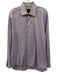 David Donahue Size 16 Purple Cotton Micro Button Up Men's Long Sleeve Shirt Purple / 16