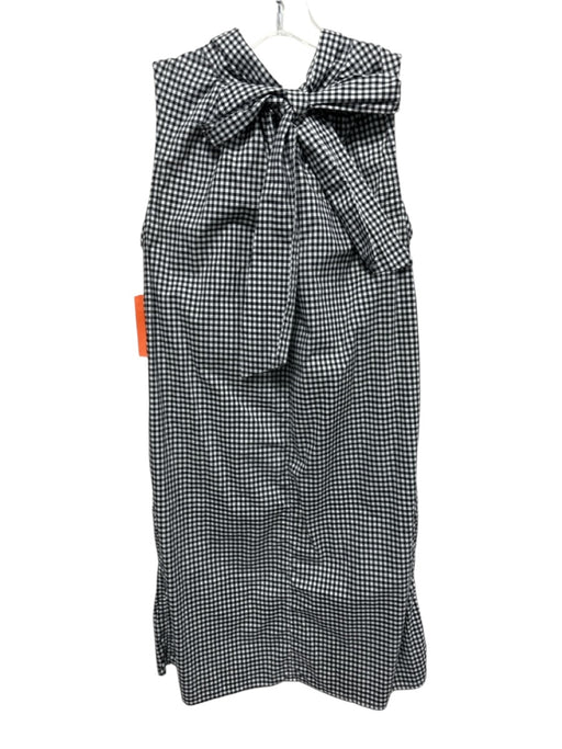 Ann Mashburn Size XS Black & White Cotton Gingham Sleeveless high neck Dress Black & White / XS