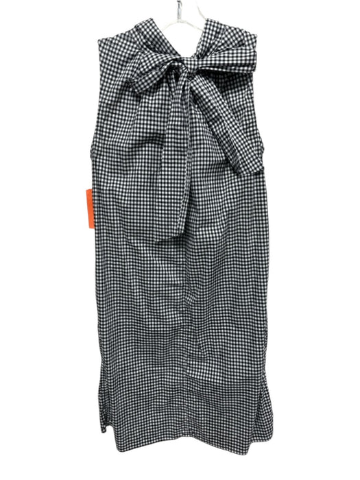 Ann Mashburn Size XS Black & White Cotton Gingham Sleeveless high neck Dress Black & White / XS