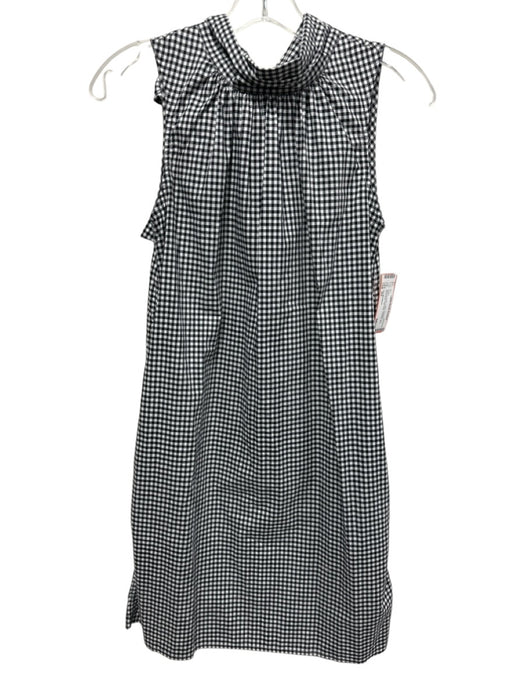 Ann Mashburn Size XS Black & White Cotton Gingham Sleeveless high neck Dress Black & White / XS