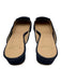 Ann Mashburn Shoe Size 38 Navy Blue Suede leather Square Toe Buckle Mules Flats Navy Blue / 38