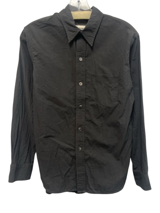 Buck Mason Size XS Faded Black Cotton Long Sleeve Button Front Patch Pocket Top Faded Black / XS