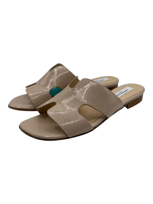 Andrea Carrano Shoe Size 38 Pink Leather Patent Stacked Heel Sandals Pink / 38