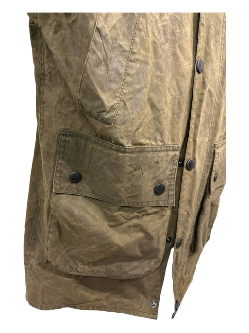 Barbour Size M Green Cotton Waxed Hooded Men's Jacket Green / M