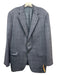 Canali Blue Wool Plaid 2 Button Men's Blazer Blue / 56
